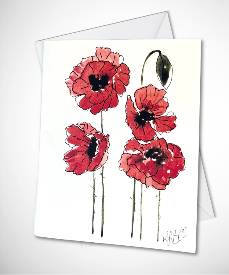 Poppy all occasion card