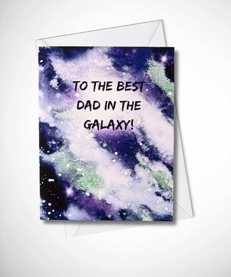 Galaxy Father's Day Card