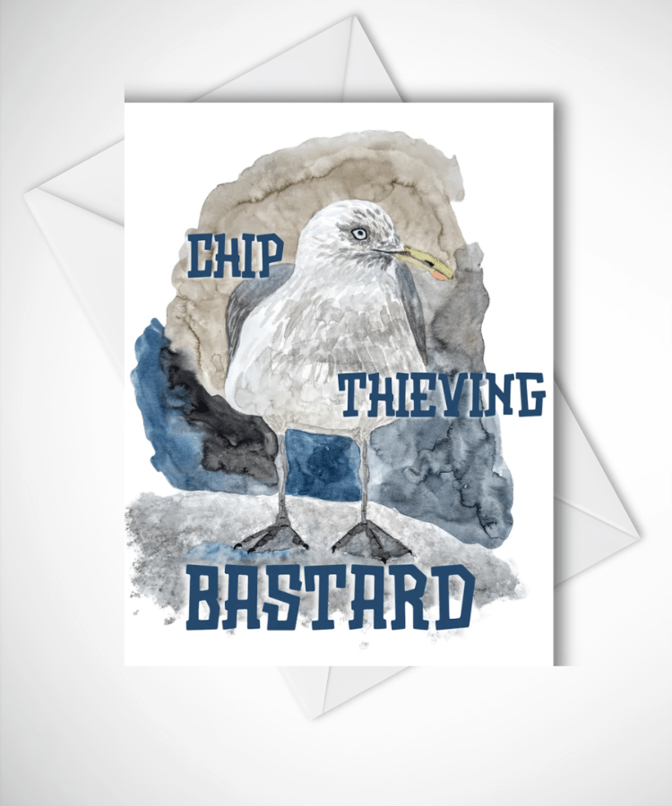 Funny Bird Card - The Watercolor Nest
