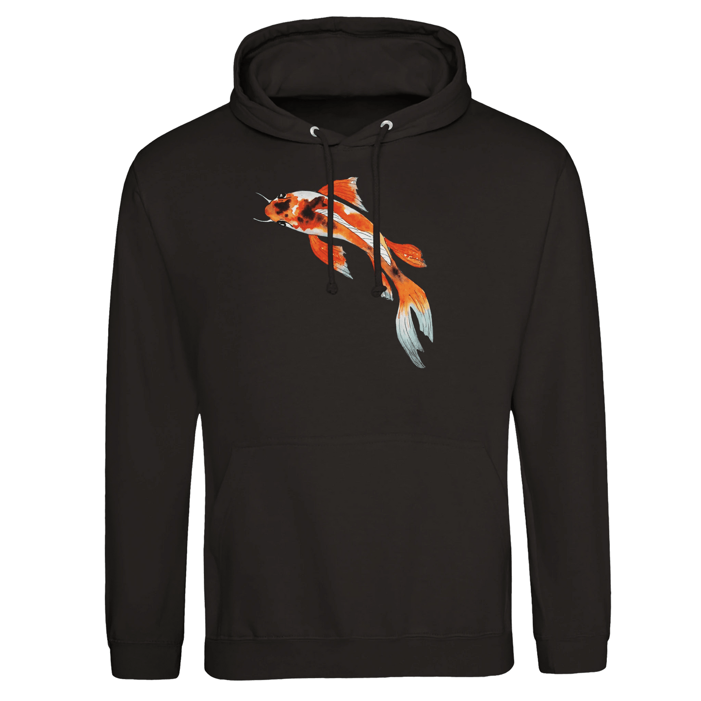 Unisex Koi Fish Pullover Hoodie | JustHoods JH001 - Print Material - The Watercolor Nest