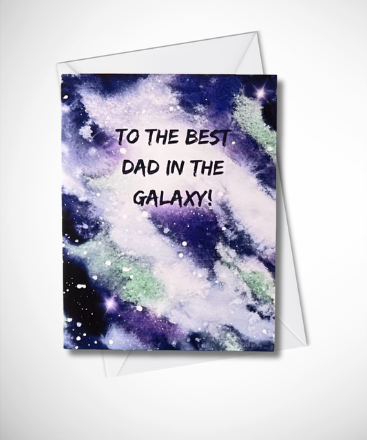 Galaxy Father's Day Card