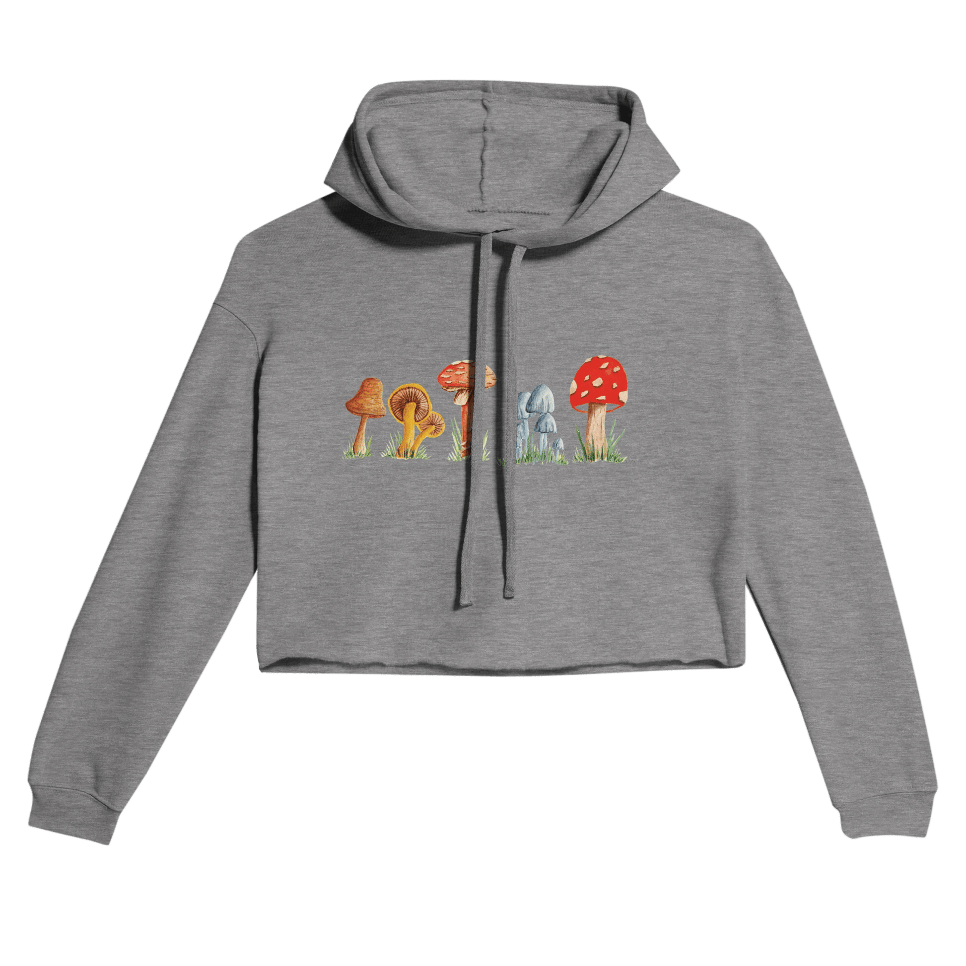 Women's Cropped Hoodie | Bella + Canvas 7502 - Print Material - The Watercolor Nest