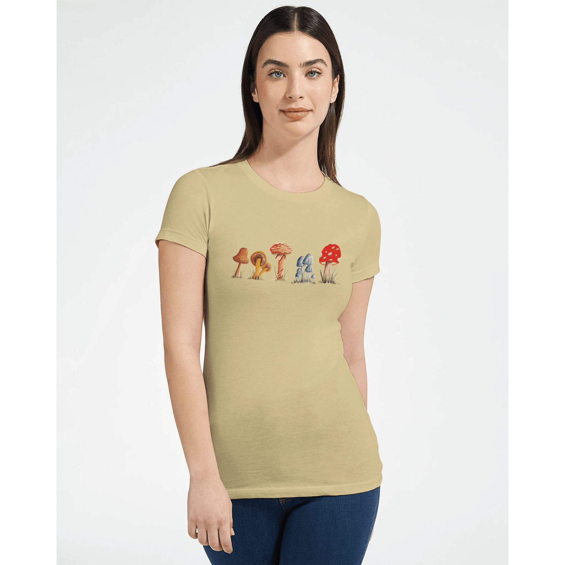 Premium Womens Crewneck T-shirt | Bella + Canvas 6004 - Print Material - The Watercolor Nest