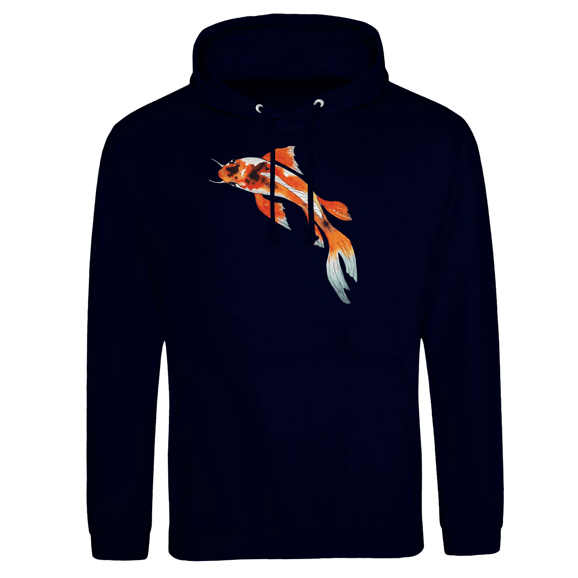 Unisex Koi Fish Pullover Hoodie | JustHoods JH001 - Print Material - The Watercolor Nest