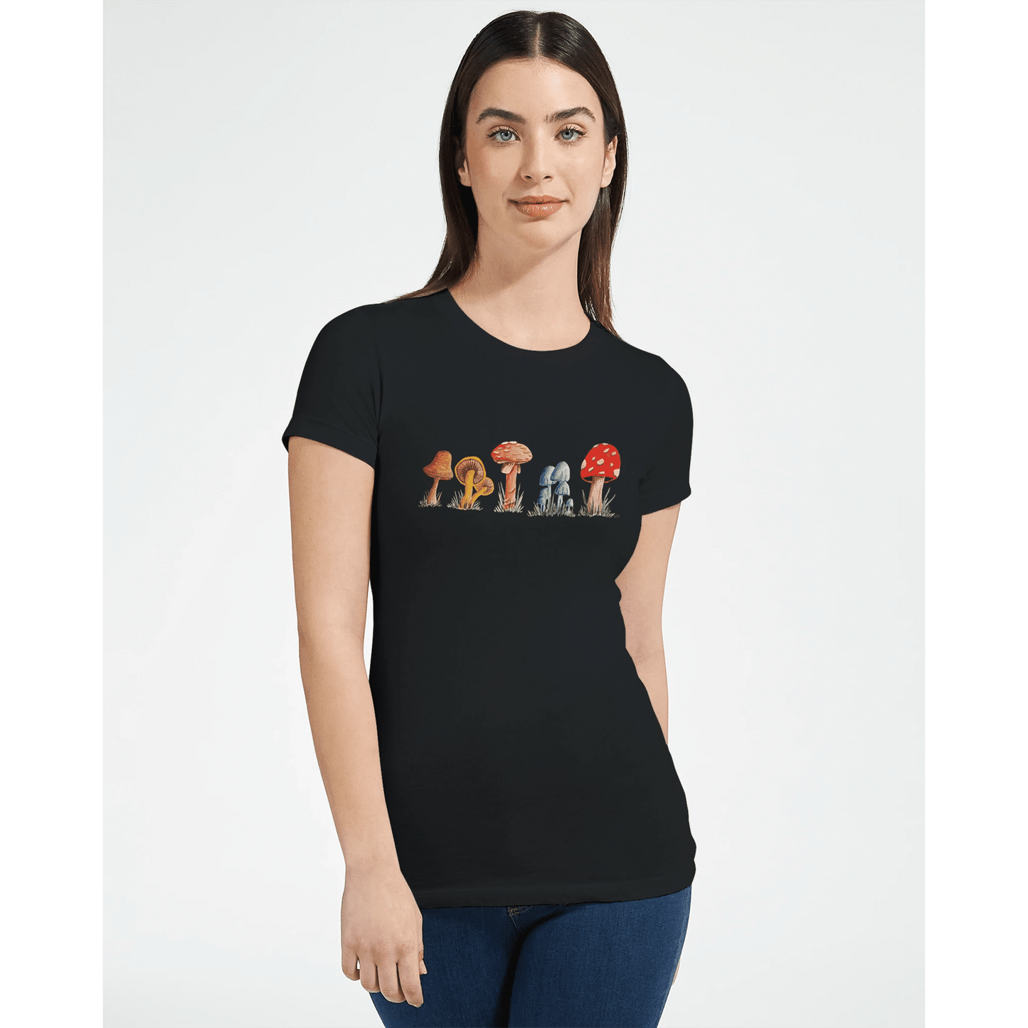 Premium Womens Crewneck T-shirt | Bella + Canvas 6004 - Print Material - The Watercolor Nest