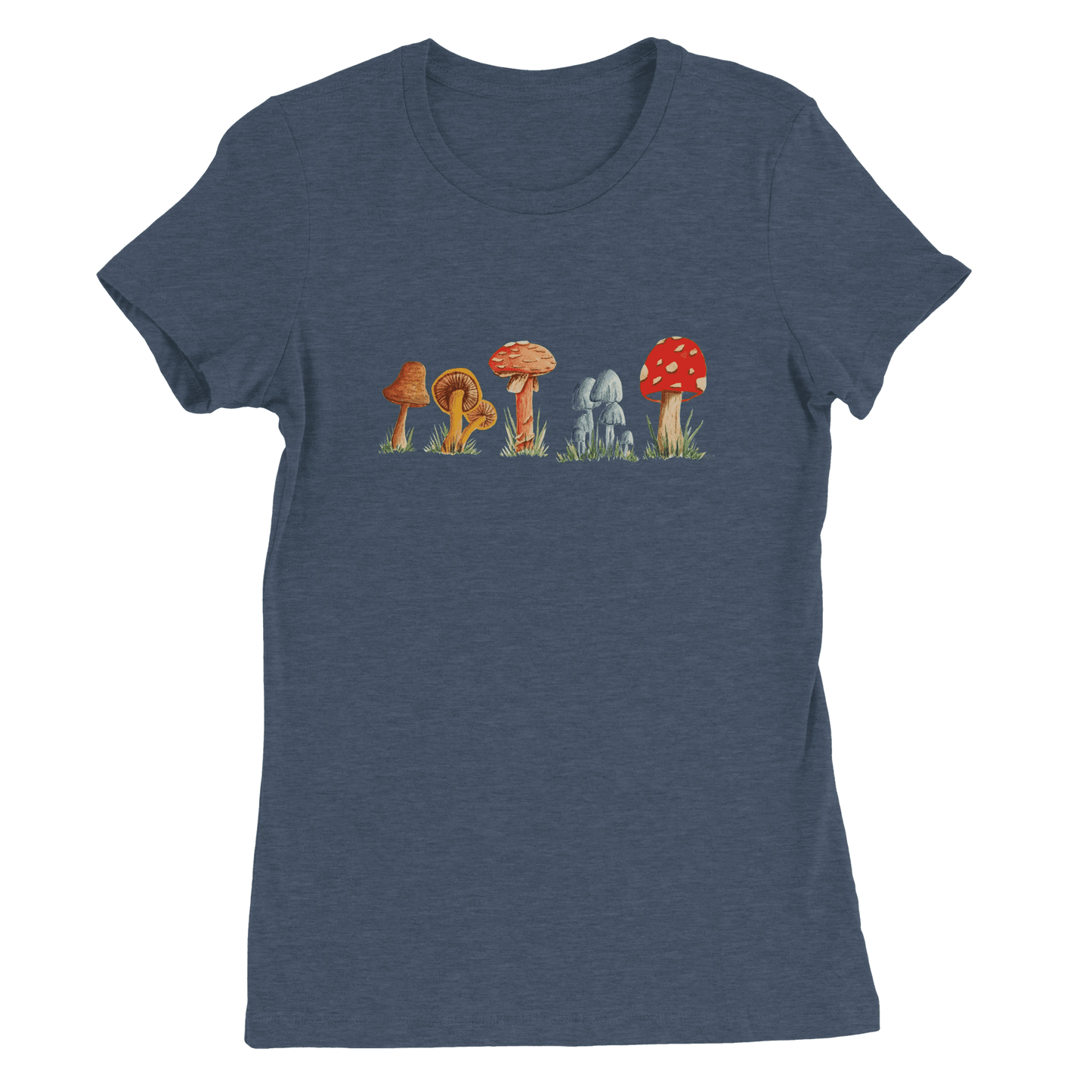 Premium Womens Crewneck T-shirt | Bella + Canvas 6004 - Print Material - The Watercolor Nest