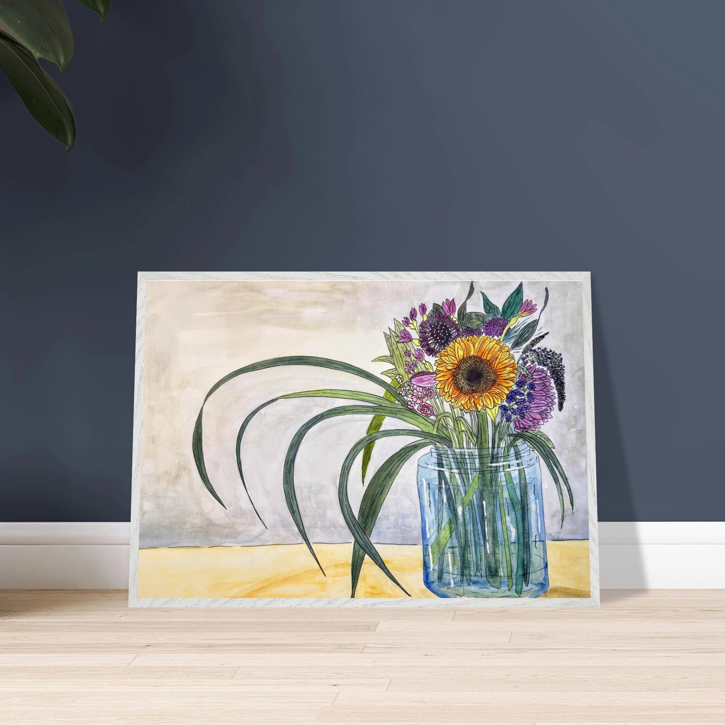 Autumn Bouquet - Premium Wooden Framed Poster With Museum - Quality Matte Paper - Print Material - The Watercolor Nest