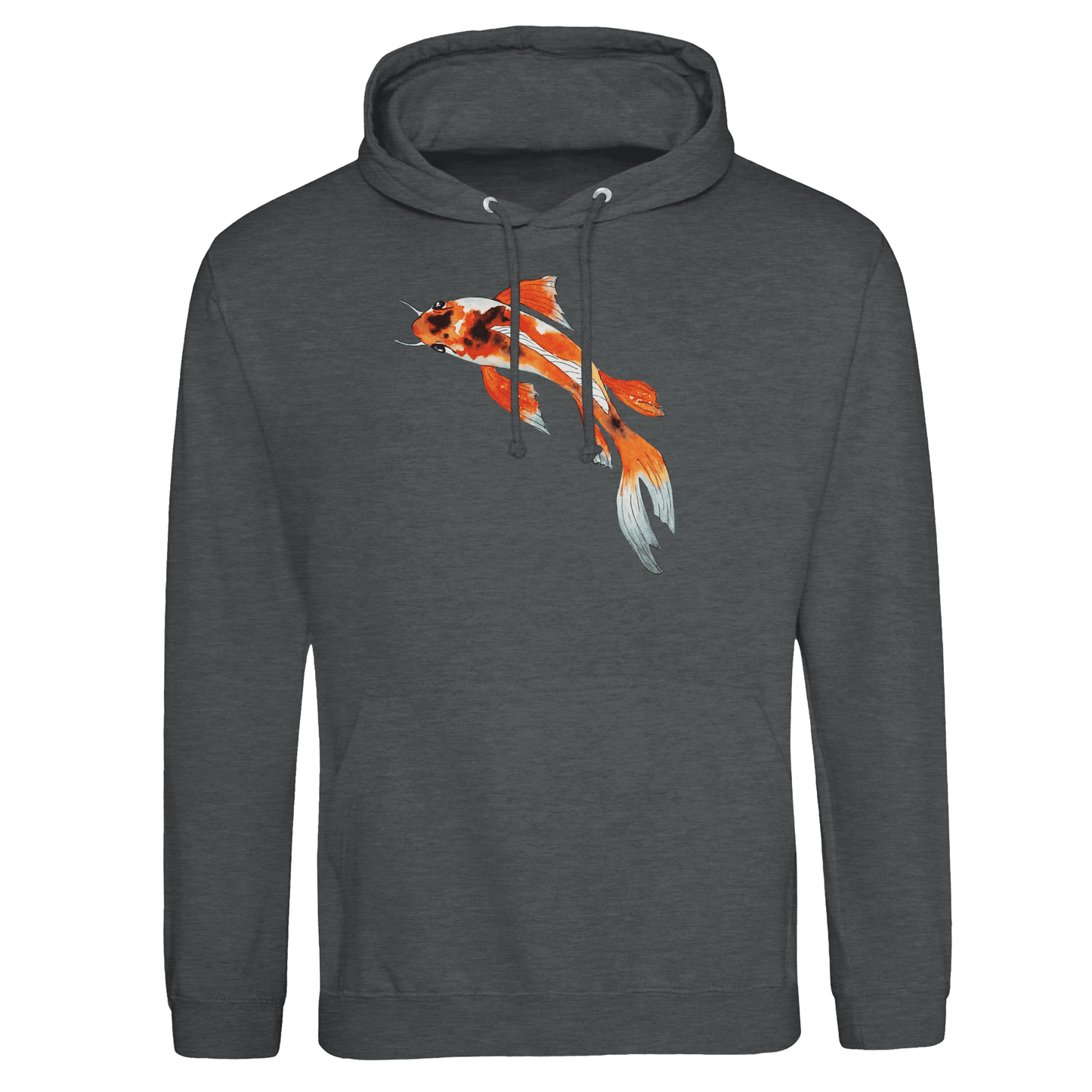 Unisex Koi Fish Pullover Hoodie | JustHoods JH001 - Print Material - The Watercolor Nest