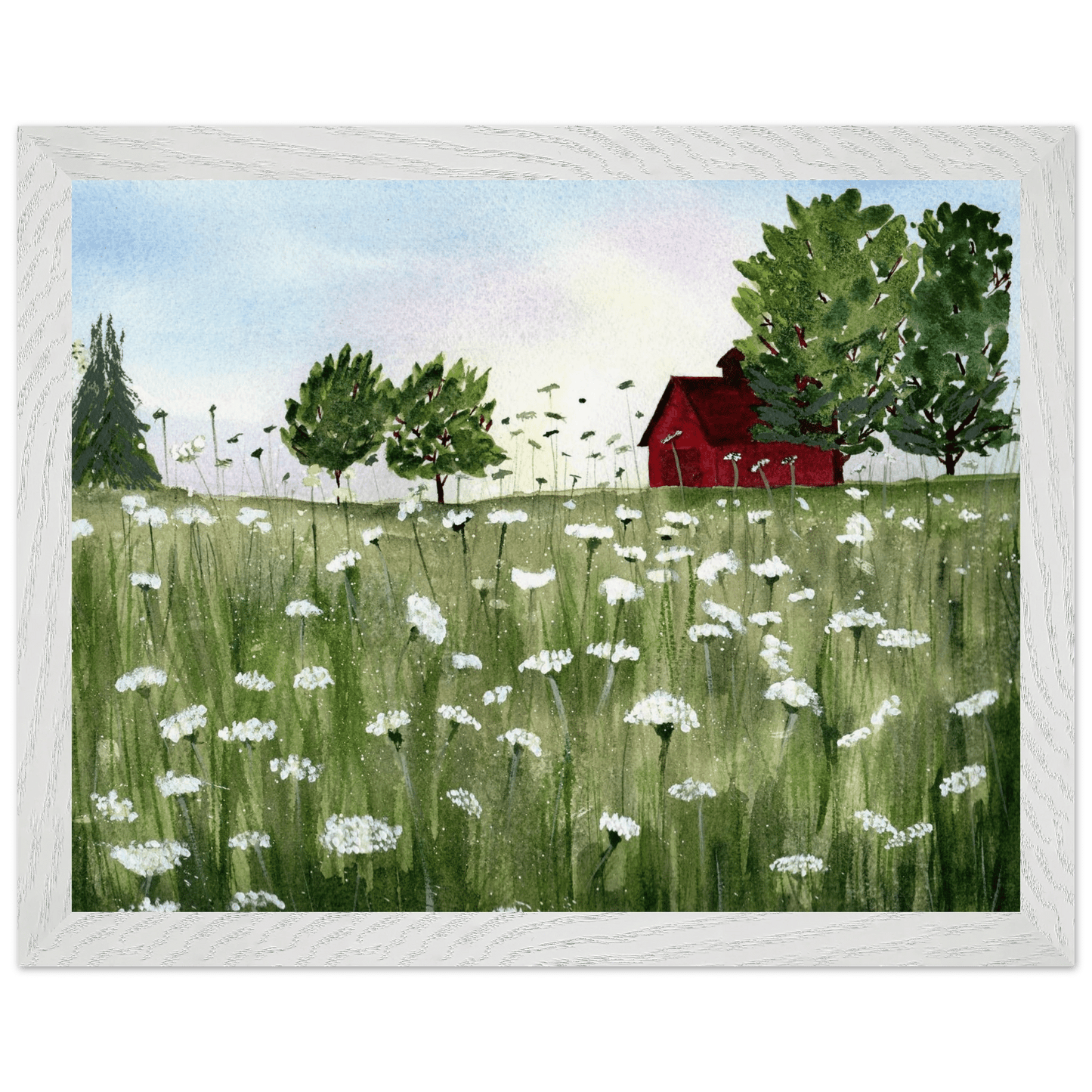 Premium Wooden Framed Poster With Museum - Quality Matte Paper - Print Material - The Watercolor Nest