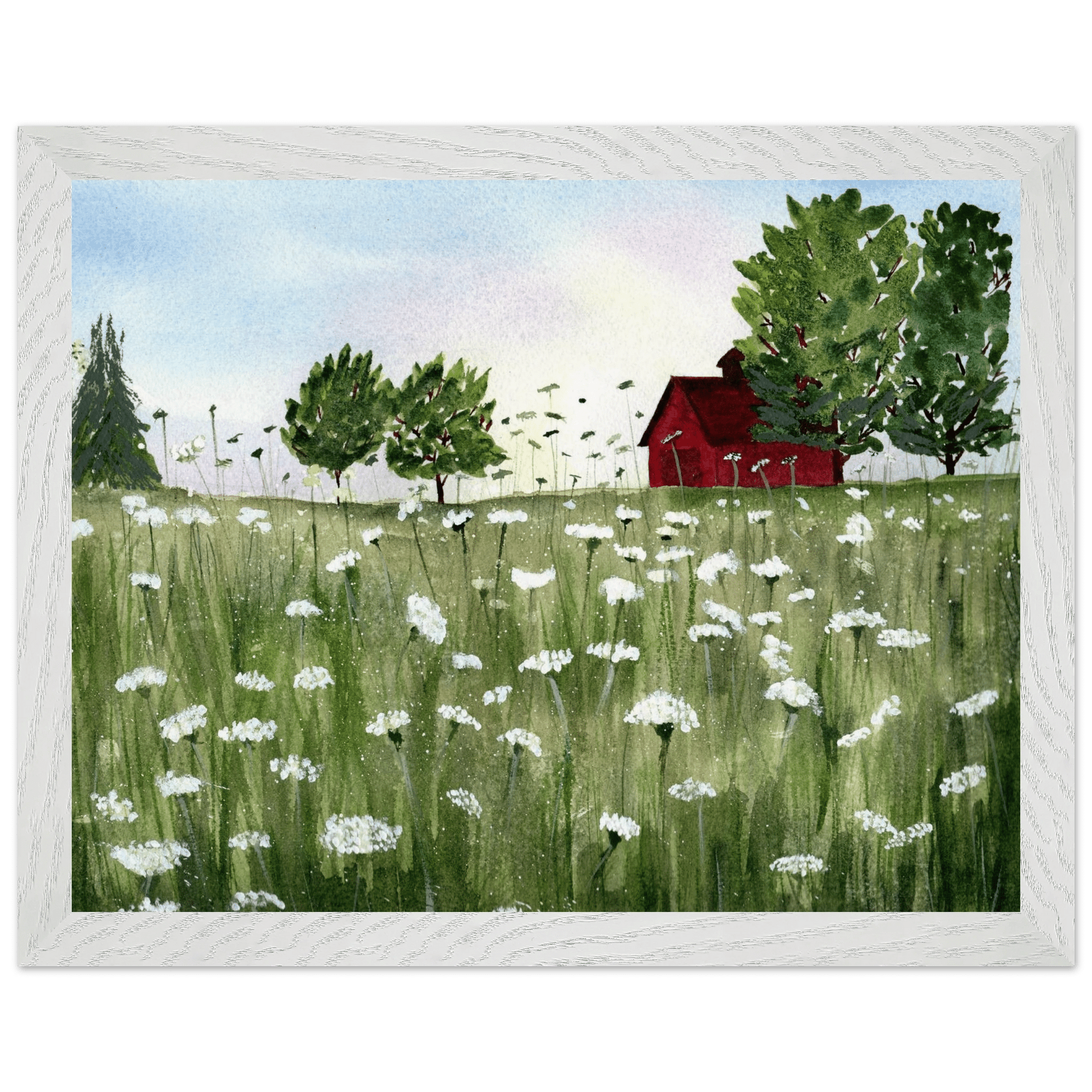 Premium Wooden Framed Poster With Museum - Quality Matte Paper - Print Material - The Watercolor Nest