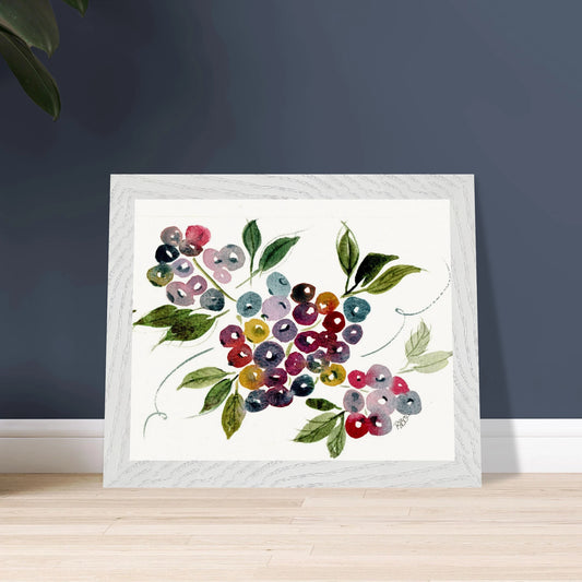 Premium Wooden Framed Poster With Museum - Quality Matte Paper 20x25 cm / 8x10″ - Print Material - The Watercolor Nest