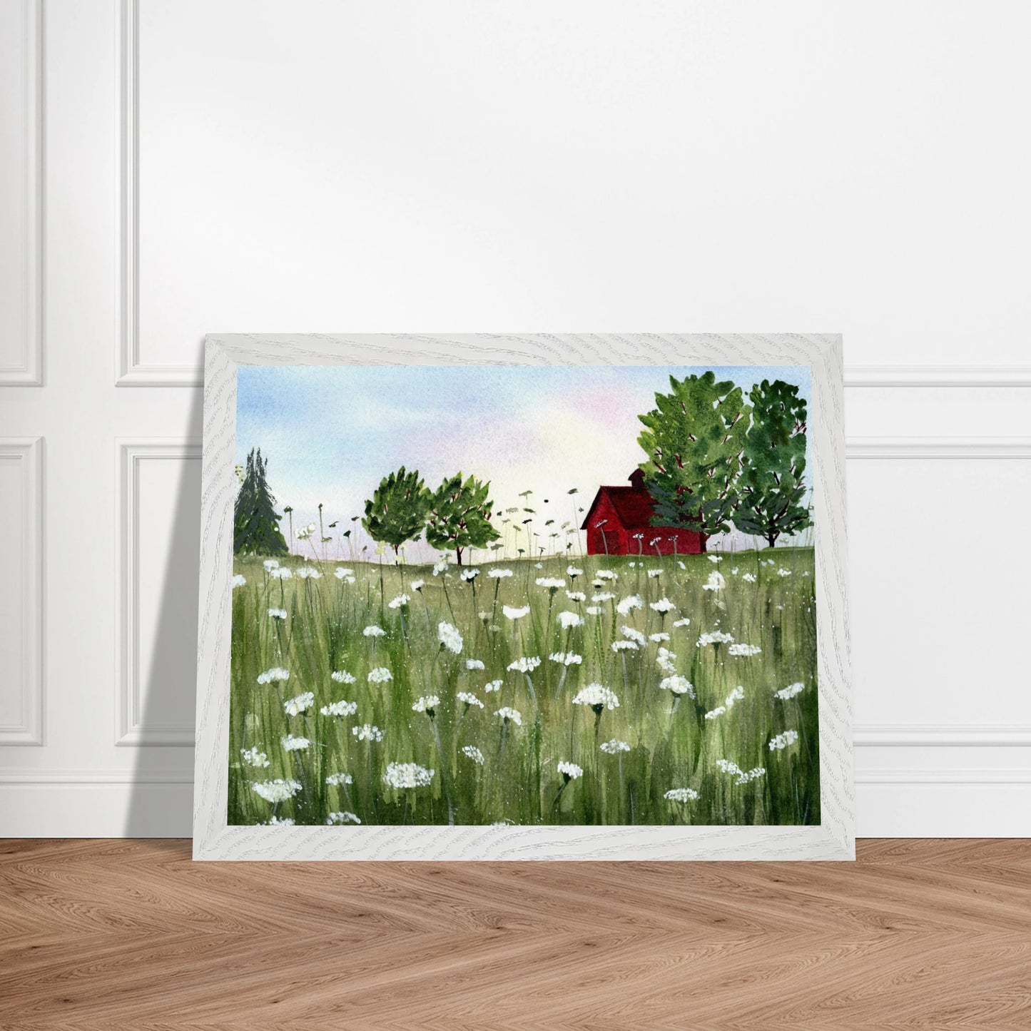 Premium Wooden Framed Poster With Museum - Quality Matte Paper - Print Material - The Watercolor Nest