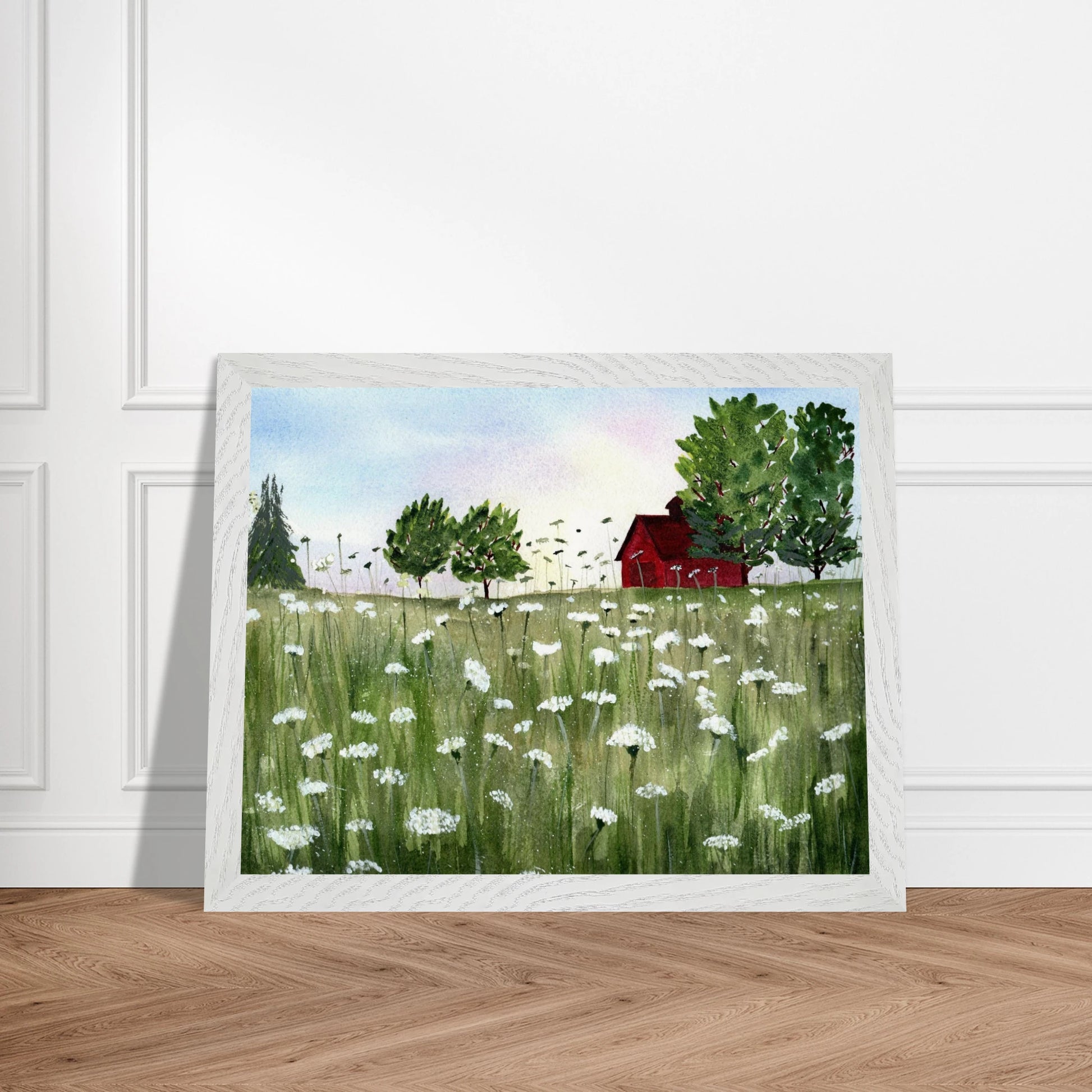 Premium Wooden Framed Poster With Museum - Quality Matte Paper - Print Material - The Watercolor Nest