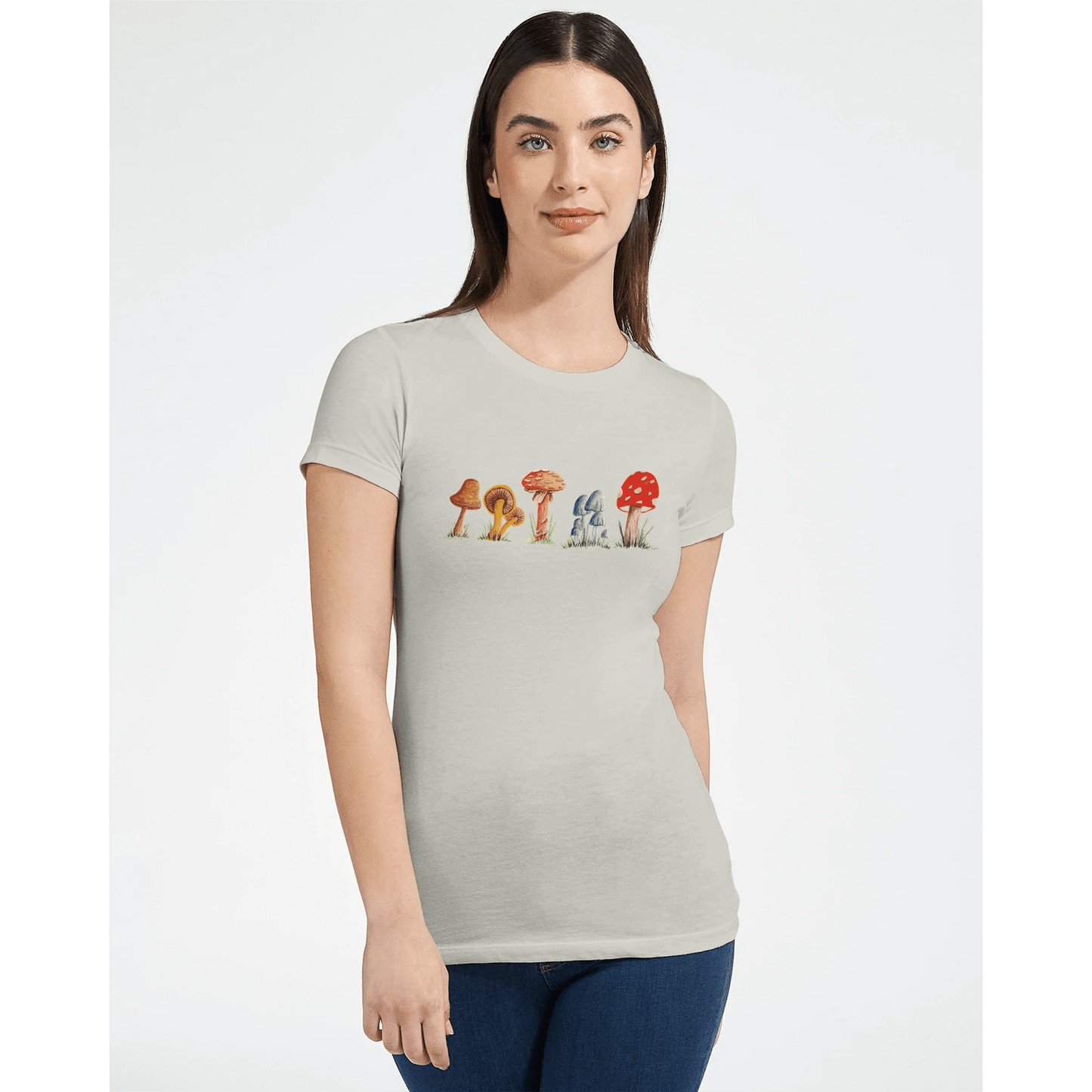 Premium Womens Crewneck T-shirt | Bella + Canvas 6004 - Print Material - The Watercolor Nest