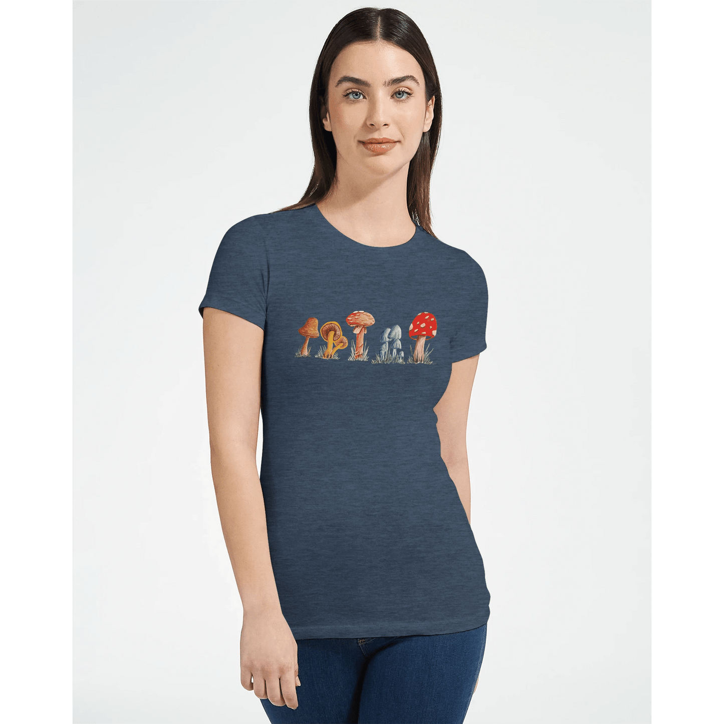 Premium Womens Crewneck T-shirt | Bella + Canvas 6004 - Print Material - The Watercolor Nest