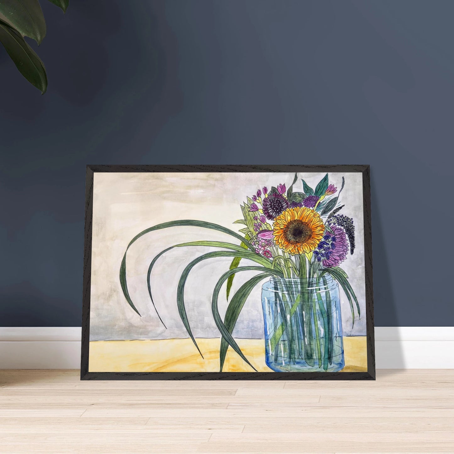Autumn Bouquet - Premium Wooden Framed Poster With Museum - Quality Matte Paper - Print Material - The Watercolor Nest