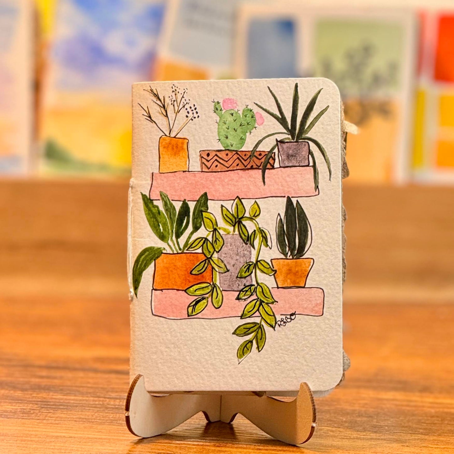 Hand Stitched Recycled Paper Journal (3.0" x 4.5")