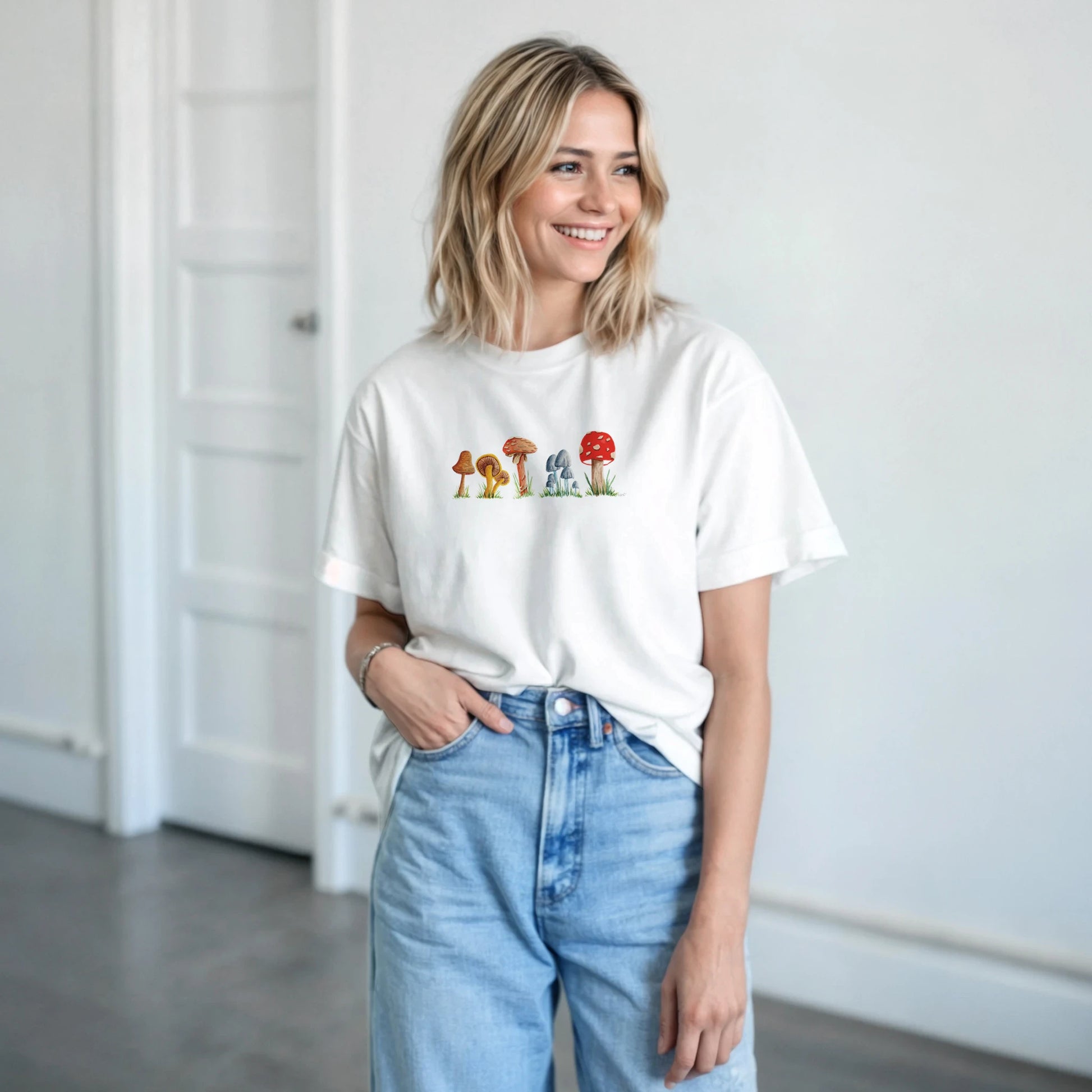Heavyweight Unisex Crewneck T-shirt | Gildan® 5000 - Print Material - The Watercolor Nest