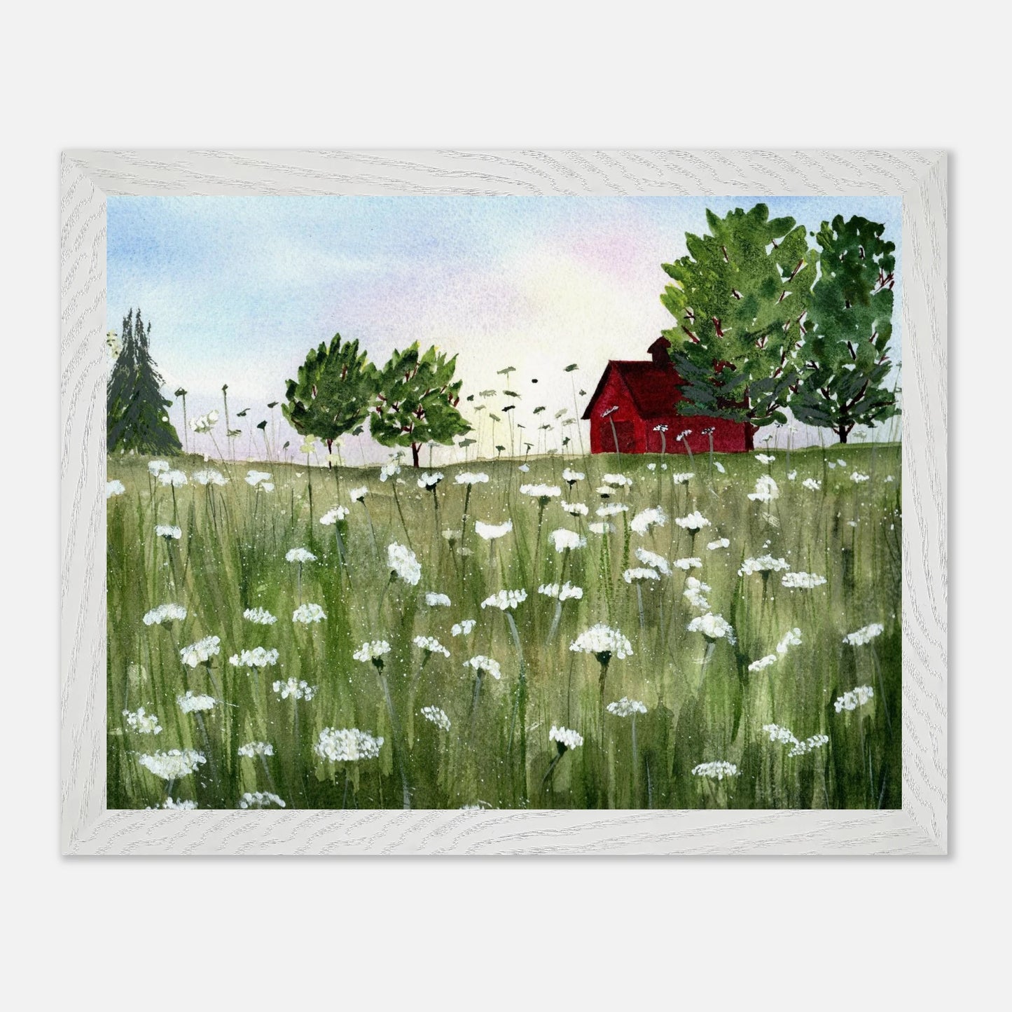 Premium Wooden Framed Poster With Museum - Quality Matte Paper - Print Material - The Watercolor Nest