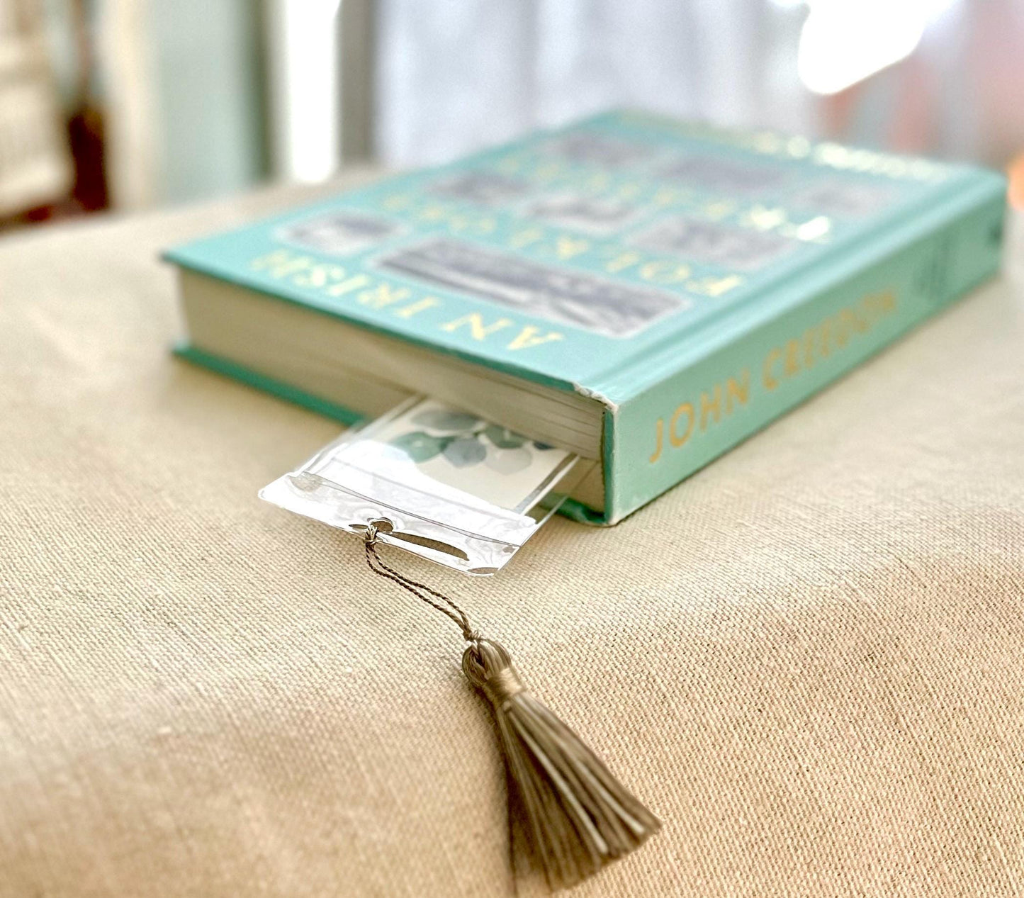 Watercolor Mountain Bookmark: Hand - Painted Cotton Paper Art - The Watercolor Nest