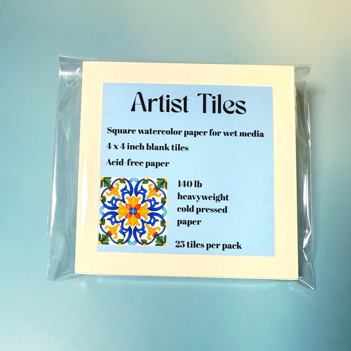 Blank Watercolor Paper Tiles 4"x4" - The Watercolor Nest