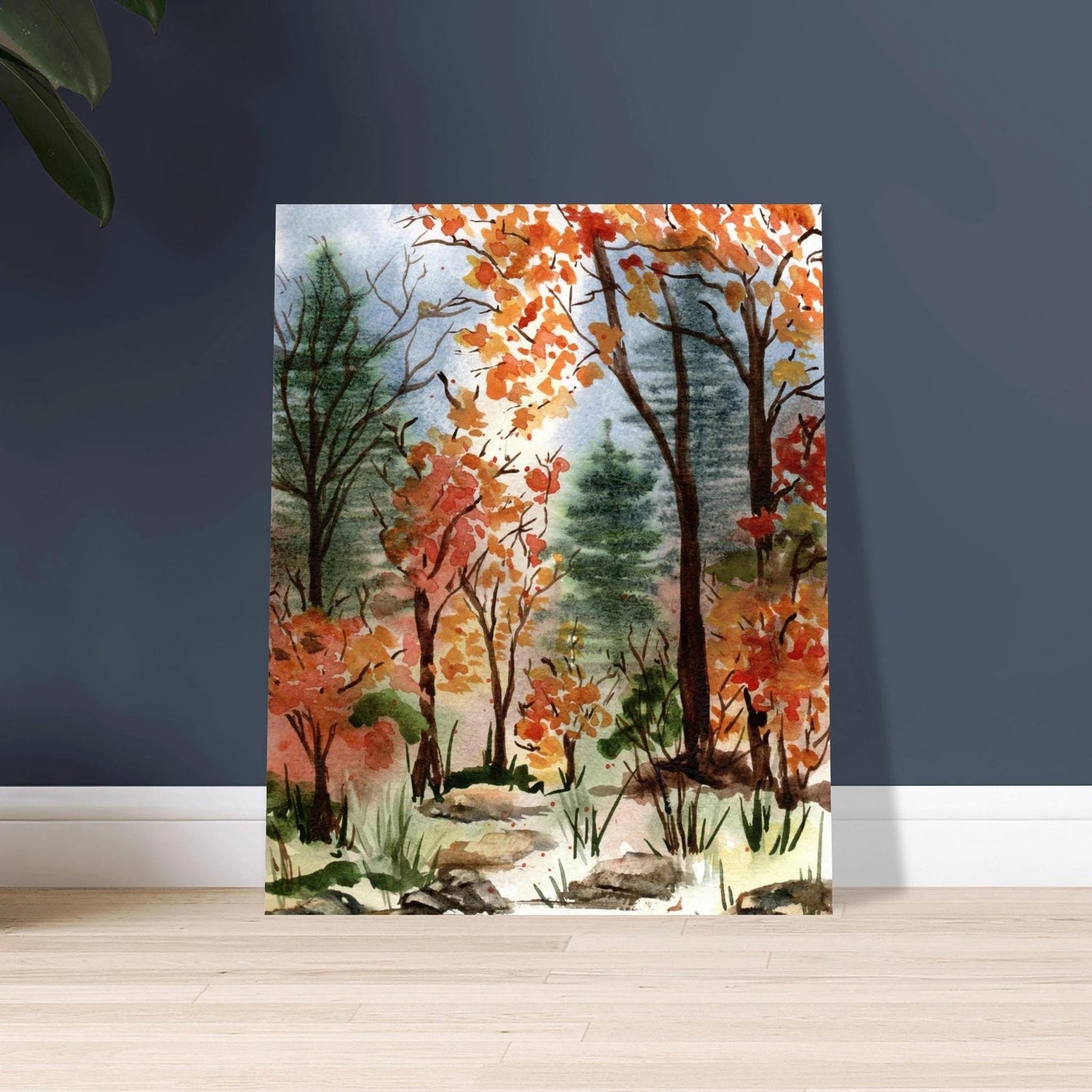 Autumn Hike - Poster Print - The Watercolor Nest