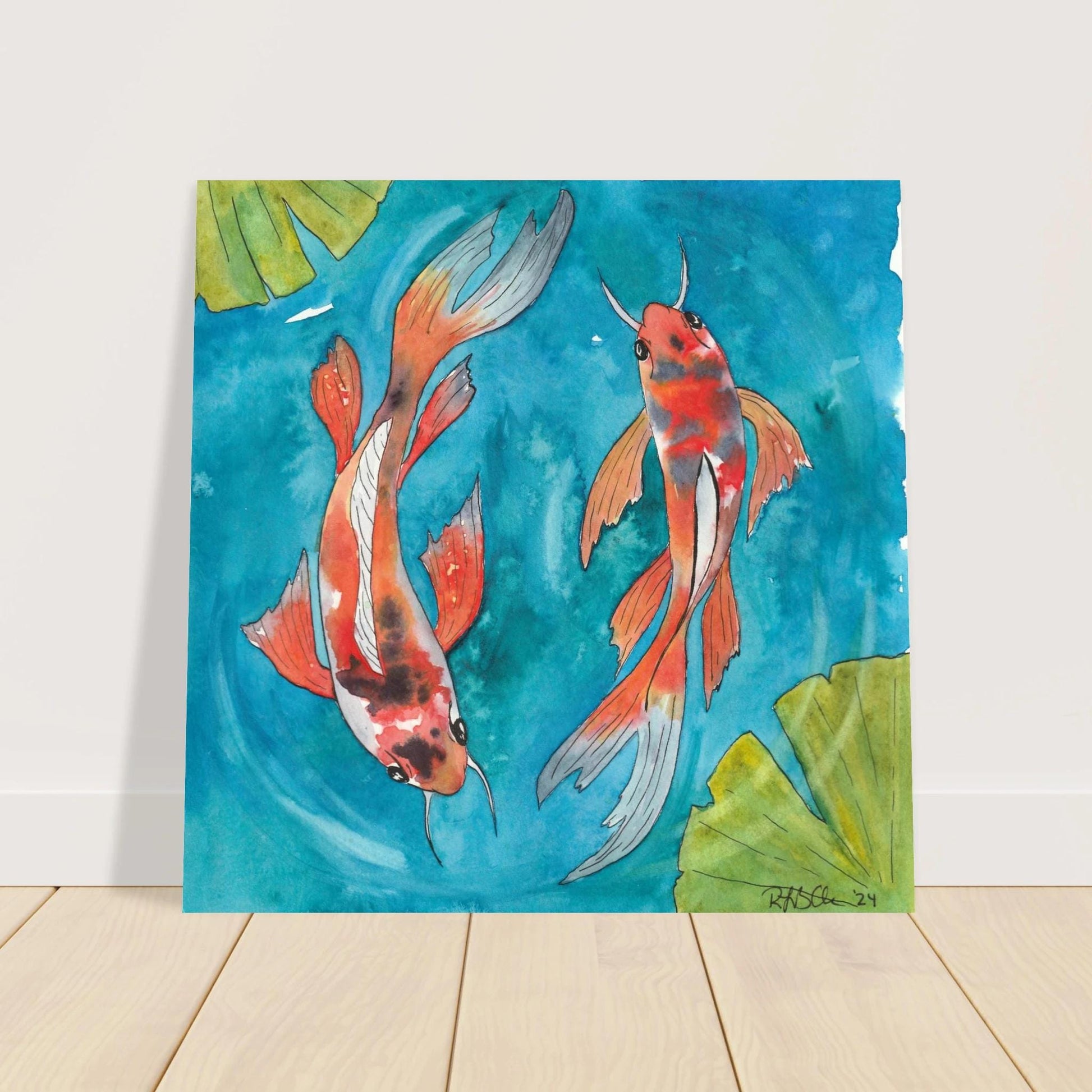Koi Pond - Poster Print - The Watercolor Nest