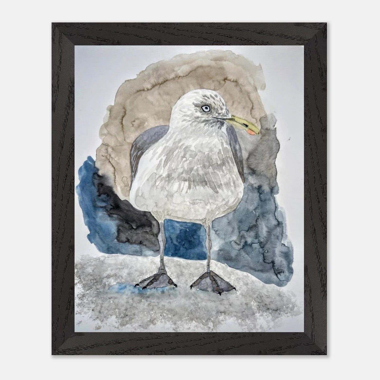 Chip Thieving Bastard - Wood Framed Print - The Watercolor Nest