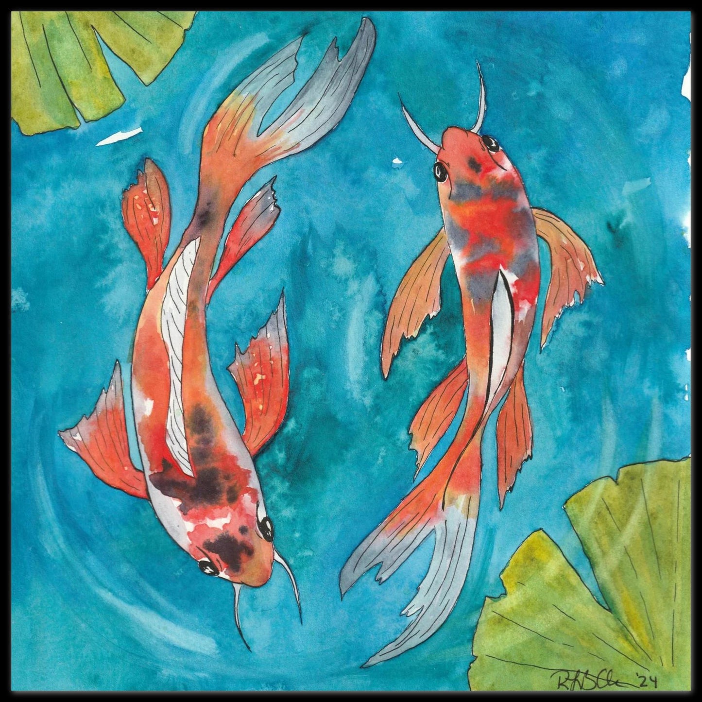 Koi Pond - Poster Print - The Watercolor Nest
