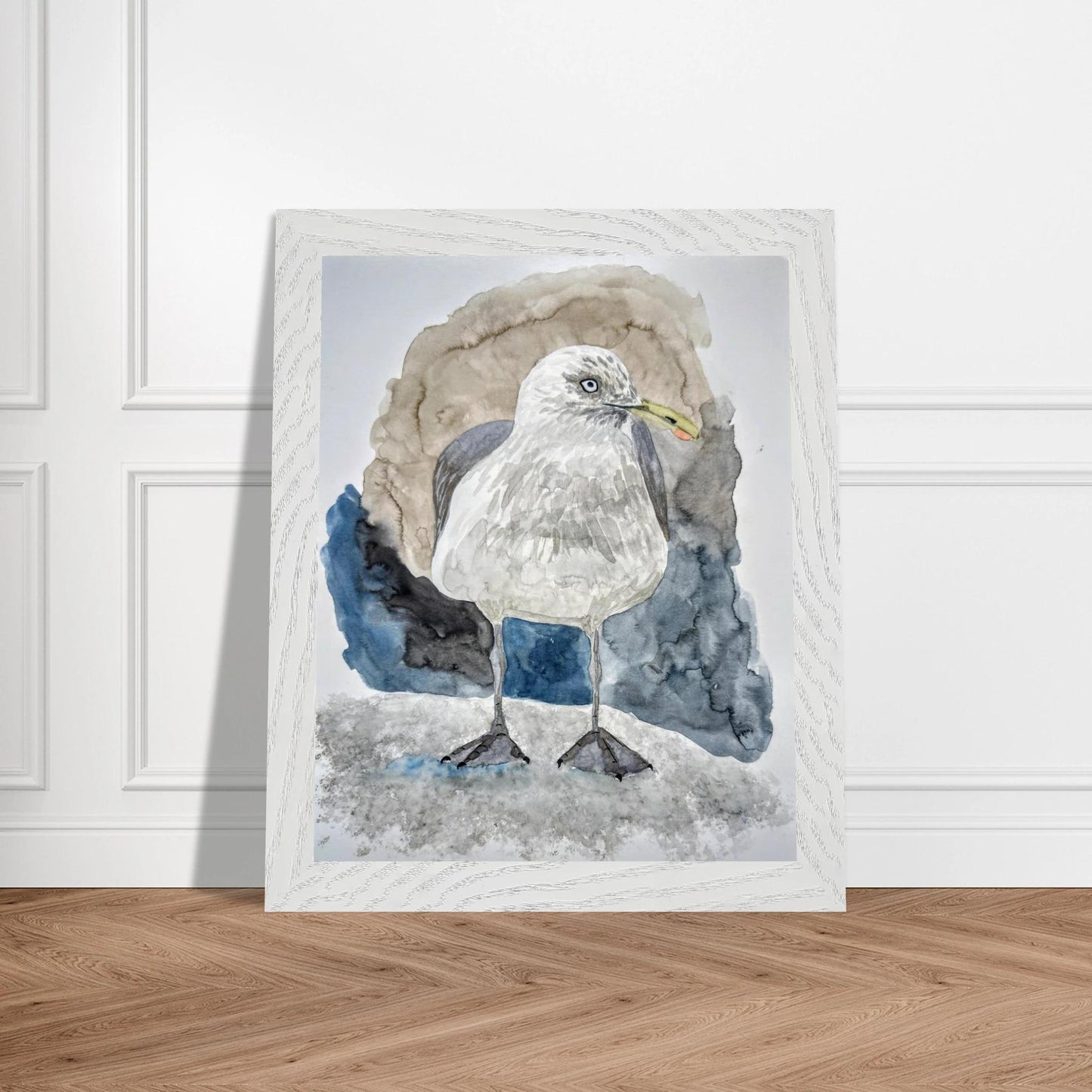 Chip Thieving Bastard - Wood Framed Print - The Watercolor Nest
