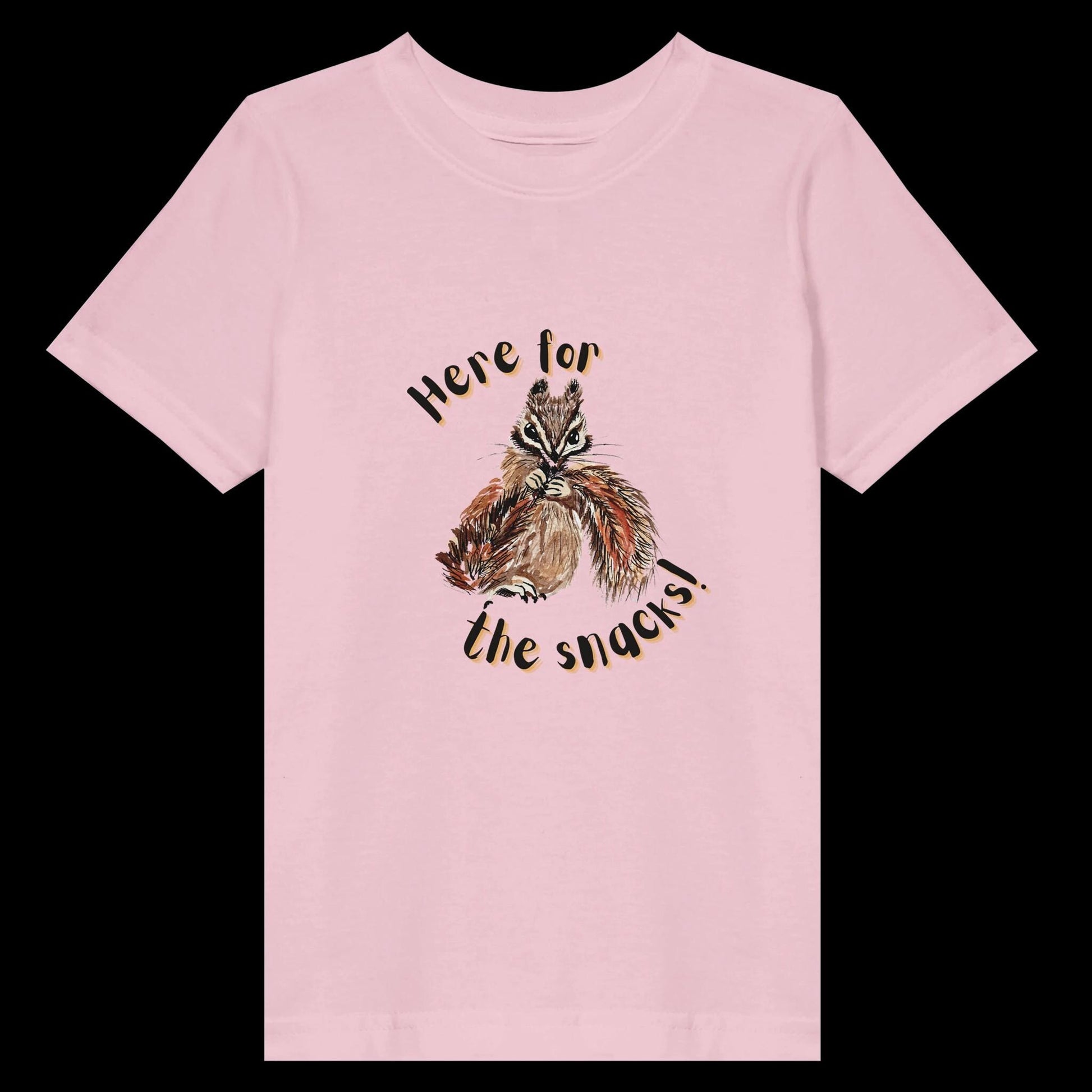 Chipmunk T Shirt - Here for the Snacks! - The Watercolor Nest