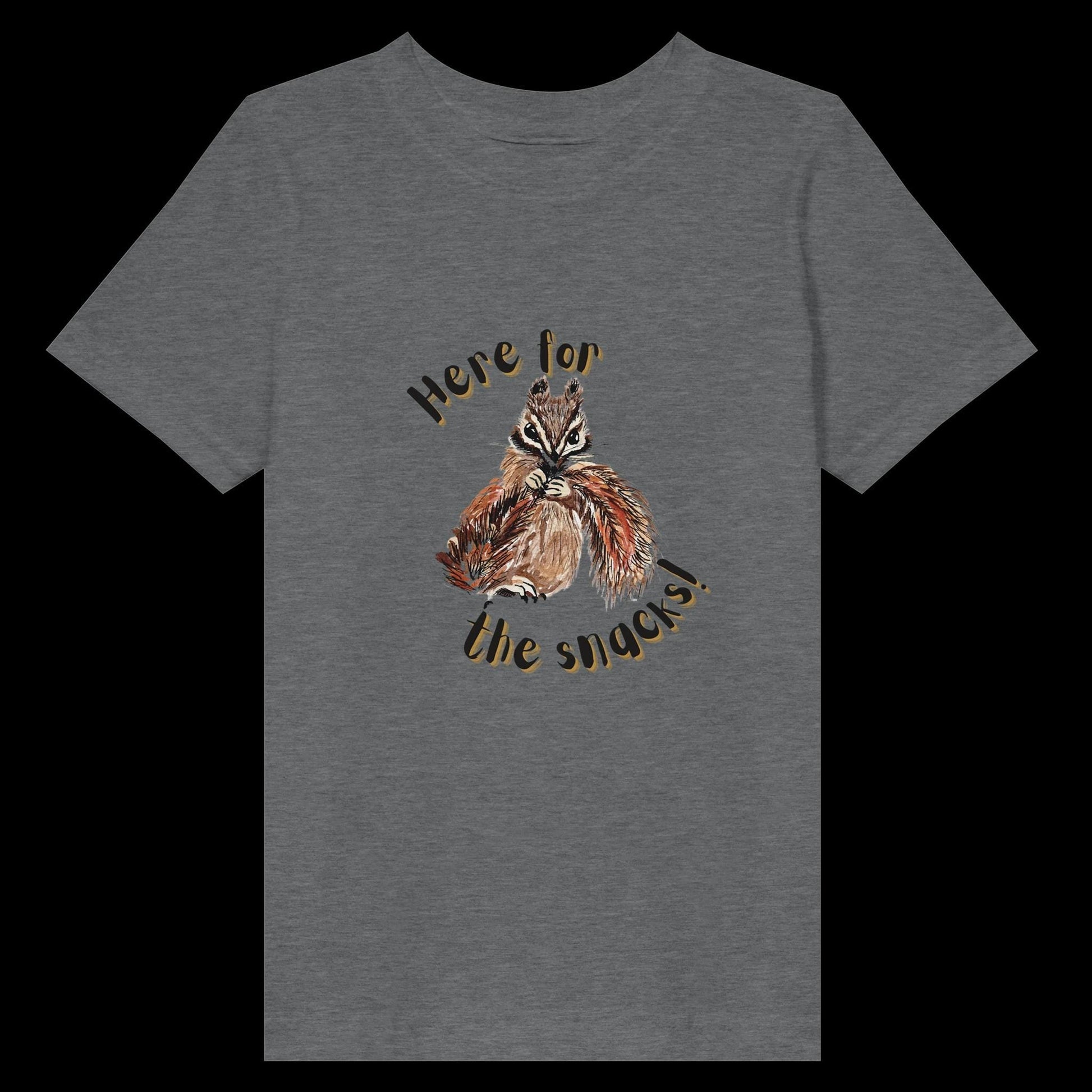 Chipmunk T Shirt - Here for the Snacks! - The Watercolor Nest
