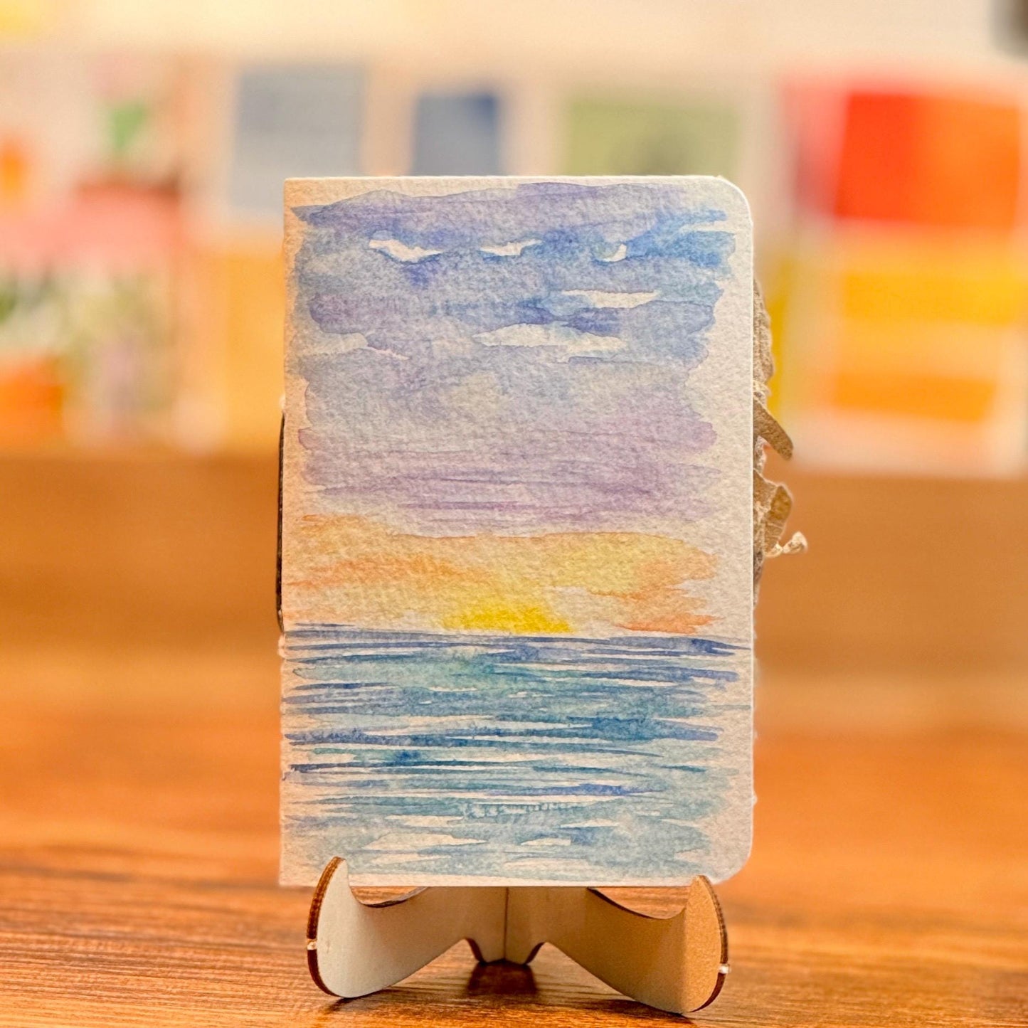 Hand Stitched Recycled Paper Journal (3.0" x 4.5")