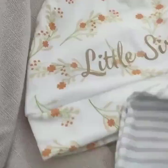 Newborn baby beanie hat, little brother or little sister newborn hat, coming home preemie cap, super soft baby hat for shower gift or photos