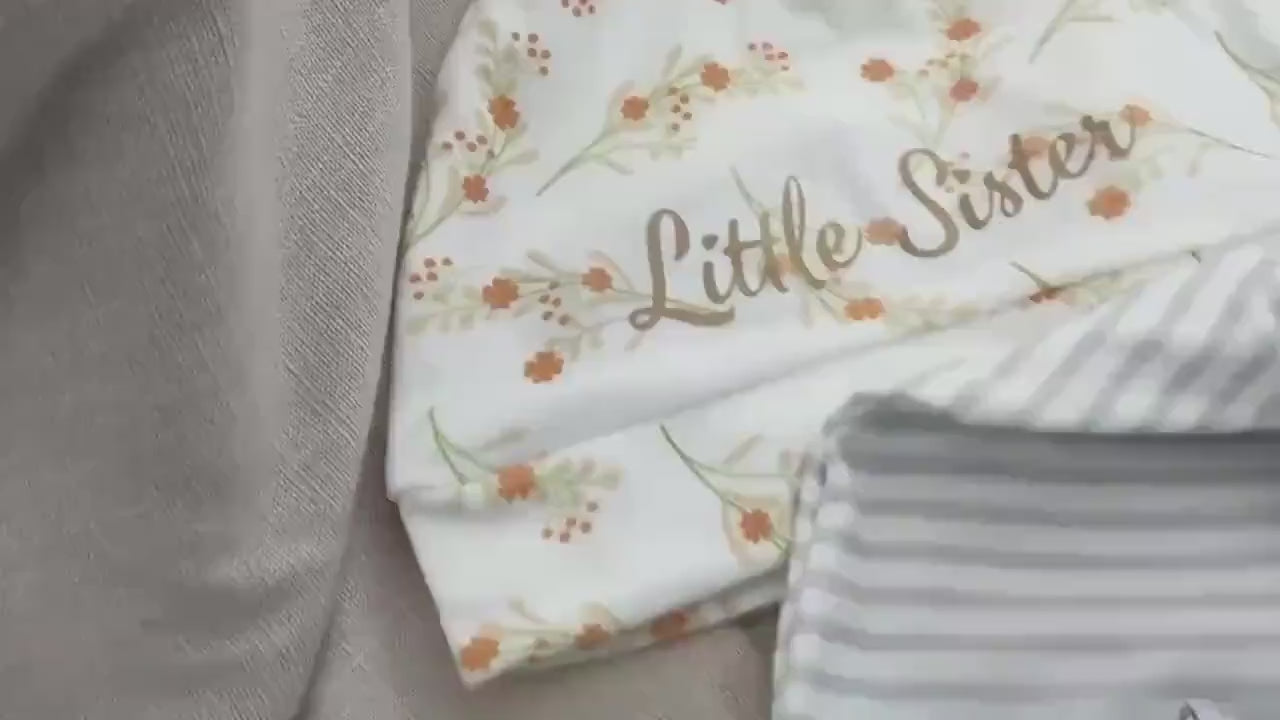 Newborn baby beanie hat, little brother or little sister newborn hat, coming home preemie cap, super soft baby hat for shower gift or photos